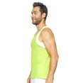thumbnail image 2 of Expert Brand USA-Made Men's Oxymesh™ Athletic Tank Top, Key Lime/White, Small, 2 of 4