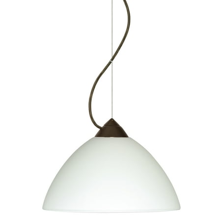 

Besa Lighting 1Kx-420107-Led Tessa 1 Light Led Cable-Hung Pendant - Bronze