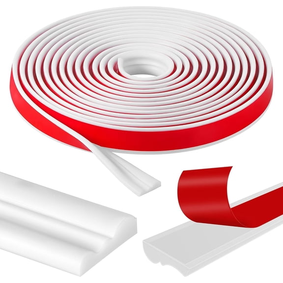 Peel and Stick Wall Molding Trim, 276" L x 1.1" W Chair Rail Moulding for Walls White, Decorative Mirror Frame Border Self Adhesive, Flexible Wall Molding Kit for Doors Tile Ceiling