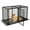 Black, variant on Wdmiya Large Dog Crate, 57 Inch Metal Kennel for Medium and Small Dogs, Safe Indoor & Outdoor XL Big Puppy Bottomless Cage with Comfort Mat, Pet Playpen Yard, Dog Fence Playpen, Black