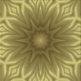 thumbnail image 1 of Ahgly Company Indoor Square Patterned Metallic Gold Novelty Area Rugs, 4' Square, 1 of 6