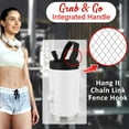 thumbnail image 2 of Brentwood Geojug Vacuum-Insulated Stainless Steel Sports Water Jug with Spout Straw Lid, and Handle with Fence Hook (64 Oz.; Cream), G-1900CRM, 2 of 3