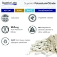 thumbnail image 4 of Superior Labs Potassium Citrate-Vegetable Capsules 100mg, Gluten-Free, 120 Count, 4 of 7