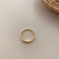 thumbnail image 5 of Womens Pearl Cross Ring Adjustable Gold Plated Copper Vintage Fashion Jewelry Quality Durable Versatile Vintage, 5 of 7