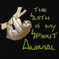 thumbnail image 3 of CafePress - The Sloth Is My Spirit Animal Zip Hoodie (Dark) - Zip Hoodie, Classic Hooded Sweatshirt with Metal Zipper, 3 of 4