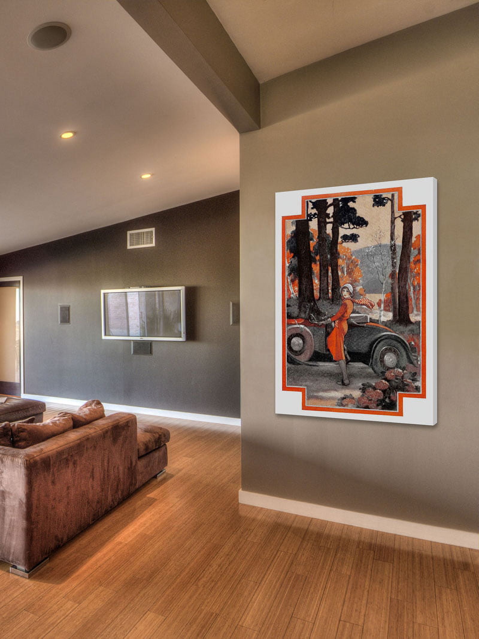 Marmont Hill "Lady in Orange" Painting Print on Canvas