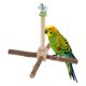 thumbnail image 1 of Perchas para aves giratorias de Unique Bargains, percha de madera natural con juguete para masticar, juguetes para aves pequeñas y medianas, color madera natural, 1 set, 1 of 7