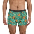 thumbnail image 4 of Wukai Fall Forest Squirrel Print Men’s Underwear Breathable Boxer Briefs,&nbsp;Moisture Wicking & Breathable-Small, 4 of 7