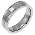 thumbnail image 2 of Stainless Steel Brushed Mens Wedding Ring Size 10.5, 2 of 8