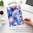 thumbnail image 4 of 12.5" x 9" Acrylic Clipboard with Silver Metal Clip Office and Classroom Essential Colorful Sea Creatures, 4 of 7