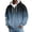 AD04-Cyan, variant on Waffle Knit Hoodies For Men Full Zip Hooded Cardigan With Pocket Lightweight Loose Fit Gradient Coats Athletic Jackets Green L