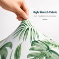 thumbnail image 5 of 8 Piece Patio Cushion Covers, Stretch Outdoor Couch Cushion Slipcovers Replacement for Seat & Backrest, Washable Furniture Protector with Elastic Bottom for Wicker Patio Furniture, Palm Leaves, 5 of 9