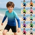 thumbnail image 5 of MUXiin Boys UPF 50+ Swim Shirt Long Sleeve,UV Sun Protection Rash Guard ,Quick-Dry Athletic Shirts for Youth, Breathable Crew Neck , Youth Kids SPF Water Shirts for Beach Surf, Hot Pink, 5-6 Years, 5 of 5