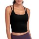 thumbnail image 1 of TFixol Camisola 2 en 1 para mujer, sujetador deportivo con almohadilla extraíble, chaleco con correas cruzadas, 1 of 8