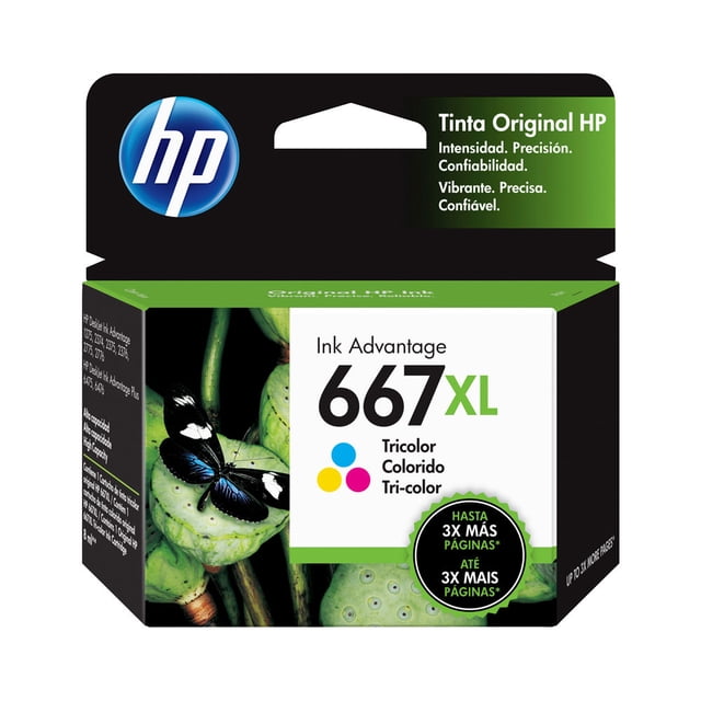Cartucho de tinta HP 667XL tricolor (3YM80AL)