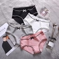 thumbnail image 3 of Ready stock Screw thread women's underwear women's cotton fashion briefs seamless cool underwearpangjing, 3 of 4