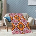 thumbnail image 4 of XMXT Flannel Throw Blanket, Vintage Ethnic Seamless Prints Throw Blankets for Bed Couch Living Room, 50 x 70 inches, 4 of 9