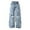 Z01 Blue, variant on Girl Pants,Teen Girls Wide Leg Jeans Star Decor Elastic Waist Casual Comfort Pants Autumn Fashion Daily Playwear,School Kids Clothes,Blue,9-10 Years