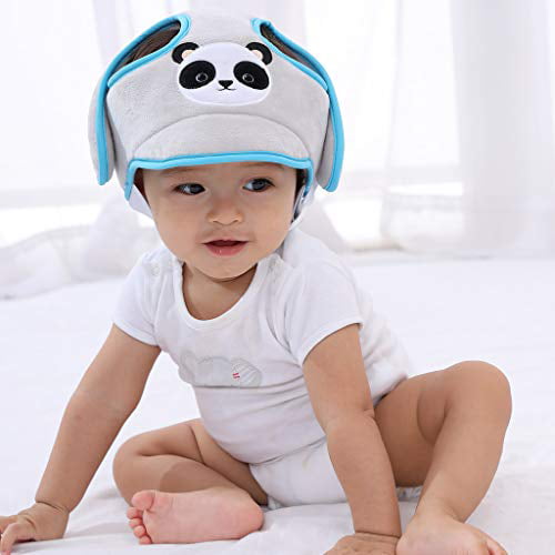 Infant Baby Cartoon Safety Helmet Head Protection Hat for Walking Crawling HZ 
