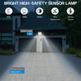 thumbnail image 5 of 50W LED Outdoor Floodlight, Outdoor Security Light with Motion Sensor, 4500 Lumens, 6500K, PIR Security Light, IP66, Daylight Waterproof, with 2m Cable, 5 of 5