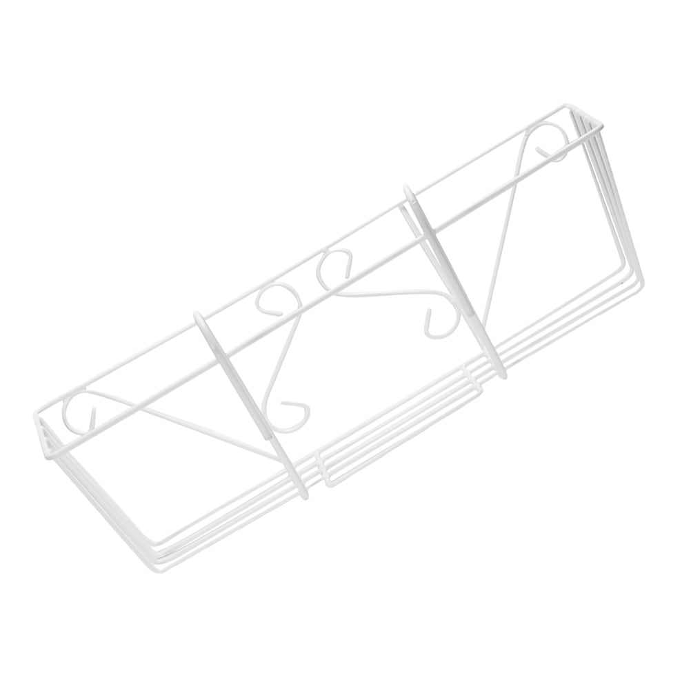 SEWCHICS Hanging Flowerpot Racks Planter Iron White 1Pcs