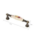thumbnail image 4 of Knob,Vintage Flower Ceramic Bronze Ultimate Comfort, 4 of 5