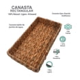 thumbnail image 3 of Canasta Homecreations Jacinto de Agua Rectangular sin Asas, 3 of 4
