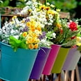 thumbnail image 2 of ORUYROP Coloré Fer Pot de Fleurs Balcon Suspendu Pot de Fleurs Crochet Détachable, 2 of 7