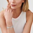 thumbnail image 3 of HSHDLDF Multilayer Rhinestone Cuff Bracelet For Women Silver Layered Crystal Wrap Bracelet Sparkling Bridal Bracelet Jewelry For Prom Party Wedding, 3 of 6