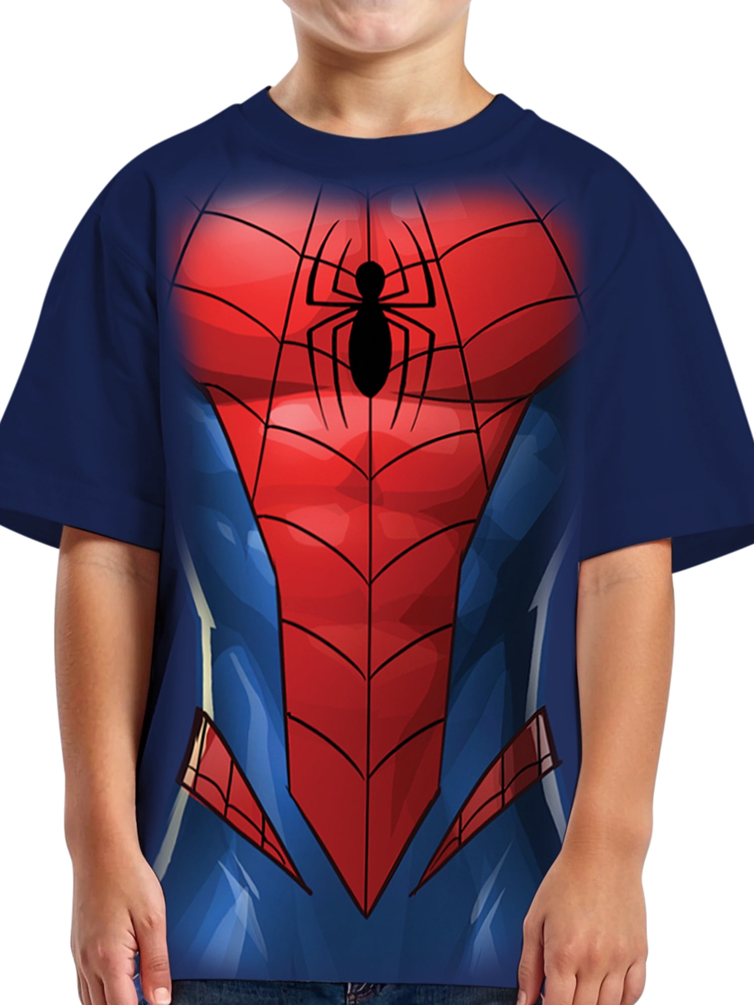 Marvel Spider-Man Boys Short Sleeve I Am Spidey Graphic Costume T-Shirt, Sizes 4-18