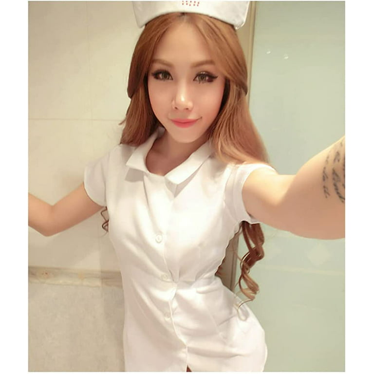SINGUYUN Nurse Costume For Women Sexy Nurse Outfit Halloween