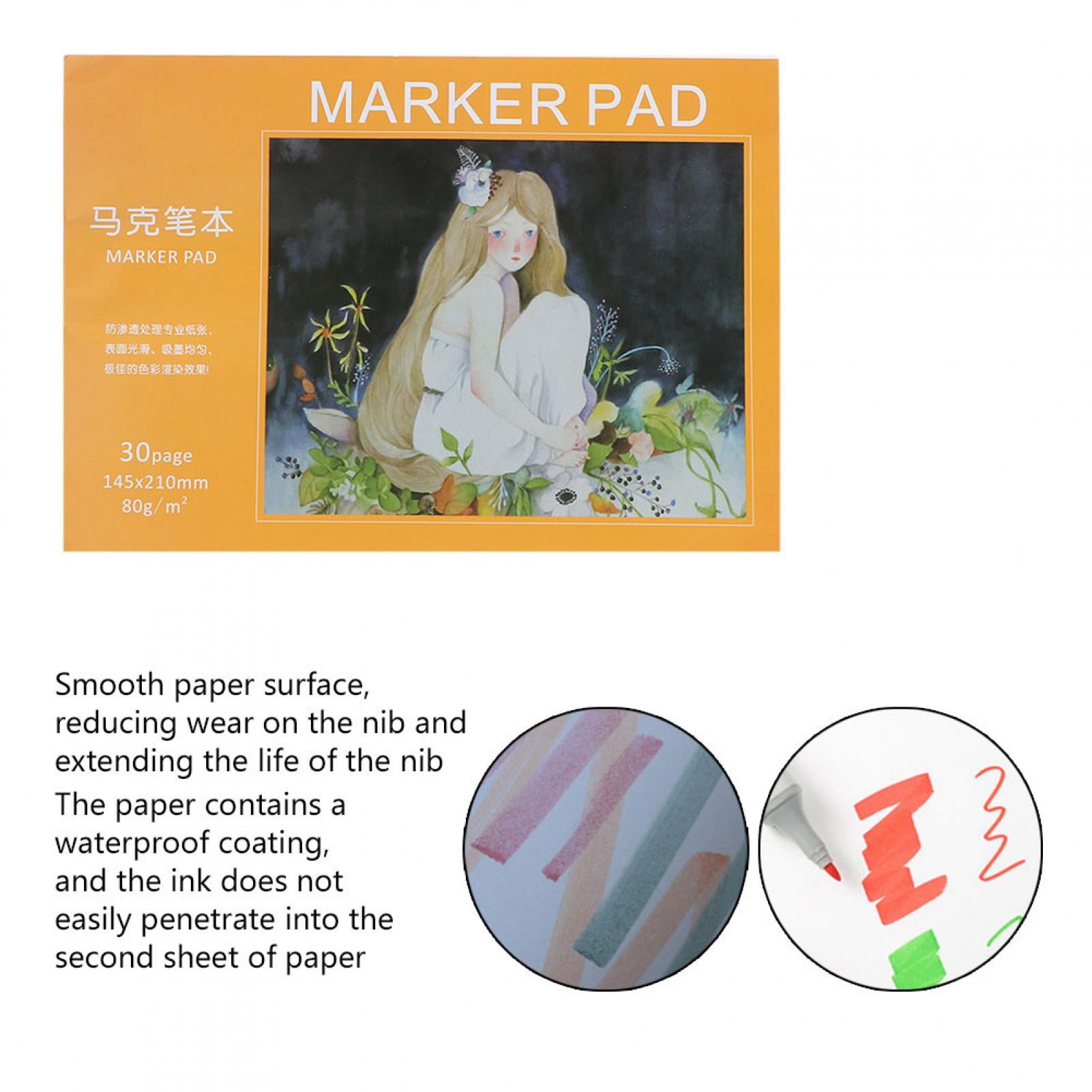 EBTOOLS Marker Notebook Paper, Marker Drawing Paper Marker Pad, Artist