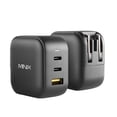 thumbnail image 2 of Cargador MINIX NEO P1 Turbo de pared GaN de 66 W, 3 puertos, 2 puertos USB-C, 1 x USB-A, 2 of 7