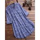 thumbnail image 2 of Camisa estilo coreano moda temperamento estampado suelto manga larga cuello alto camisa mujer Eccomum Azul cielo L, 2 of 5