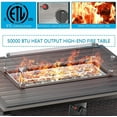 thumbnail image 6 of Gotland 8 Piece Outdoor Patio Furniture Set with 43√¢¬Ä¬ú Gas Fire Pit Table, Sand, 6 of 8