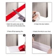 thumbnail image 5 of Door Draft Stopper, Under Door Draft Blocker Insulator Door Sweep Weather Stripping Noise Stopper Prevent Bugs(White 2" Width X 39" Length), 5 of 7