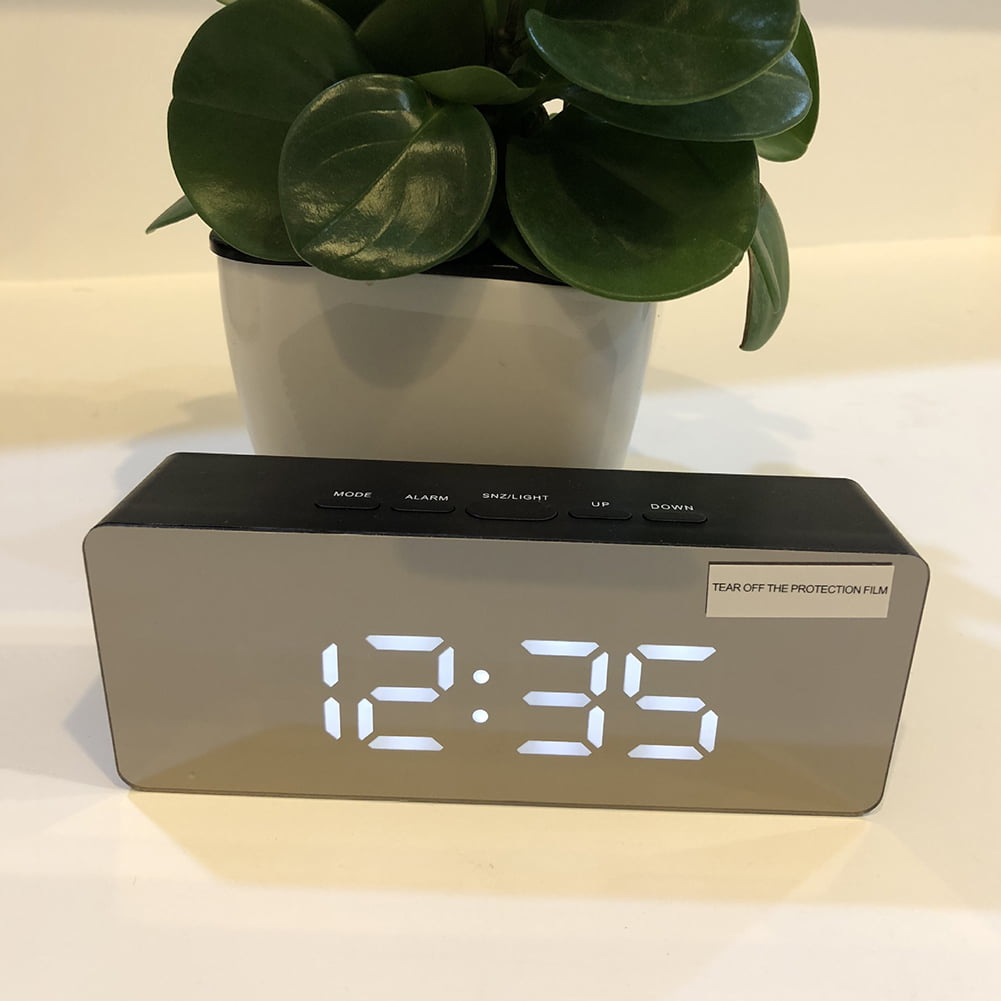 Large 6.5" LED Easy-Read Night Light Dimmer Clock CSHID-US Digital Alarm Clock 
