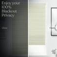 thumbnail image 3 of MOOD Blackout Cellular Shades | Luxury meets function | Cordless, Extra Large 1.5 Inch Cells, Insulation, Acoustic Comfort | Honeycomb Blinds for Windows | Ivory | 55.5" Width x 84" Height, 3 of 7