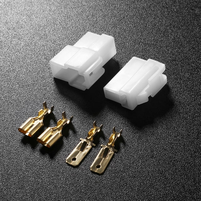 T-Type 2 Pin Radio DC Power Connector Plug for VHF/UHF for Kenwood Yaesu Icom