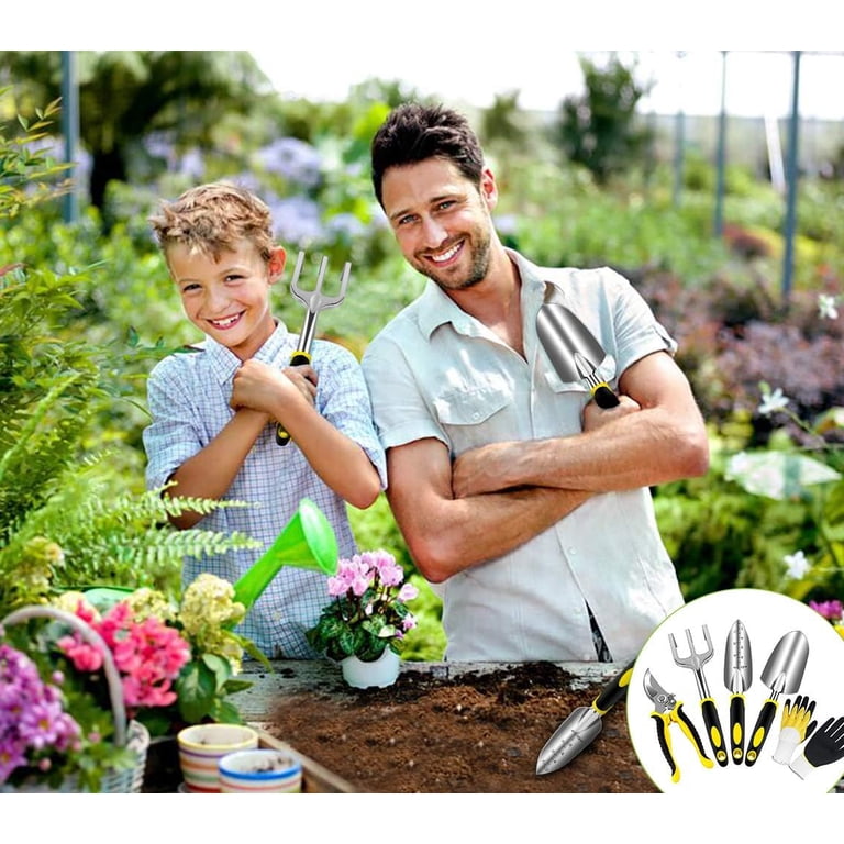11-Piece Gardening Tools Set With Tote Bag - Rust-Proof Garden Kit For Beginners & Women