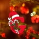 thumbnail image 4 of Colgante de árbol de Navidad de acrílico 2D con letras | Juego de 26 adornos con iniciales del alfabeto para decoración navideña, 4 of 6