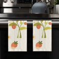 thumbnail image 4 of Eveokoki Kitchen Dish Towel 16 x 24 Inch Strawberry Dishcloth Watercolor Fruit Decorative Hand Drying Tea Towel for Cooking Baking Cleaning Wipes, Set of 2, 4 of 5