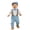 Z66 Multicolor, variant on Baby Boys 4 Piece Gentleman Outfit Set Button Down Shirts with Bow Tie and Adjustable Suspender,Long Pants, Newsboy Cap,Newborn formal Suit for Baptism Birthday Party Photo Shoot