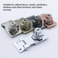 thumbnail image 5 of Linyer Right Angle Cabinet Door Lock Metal Drawer Closet Wardrobe Locking Household Window Office Replacement with Screws Keys Light Gray 2.5inch, 5 of 5