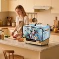 thumbnail image 3 of Renewold Toaster Oven Protector Stain-Resistant Polyester Smart Oven Air Fryer Protective Case with Accessory Pockets Home Kitchen Decoration, 22.5 x 18.5 x 13 Inches, Cow Flower Oil-painting, 3 of 7