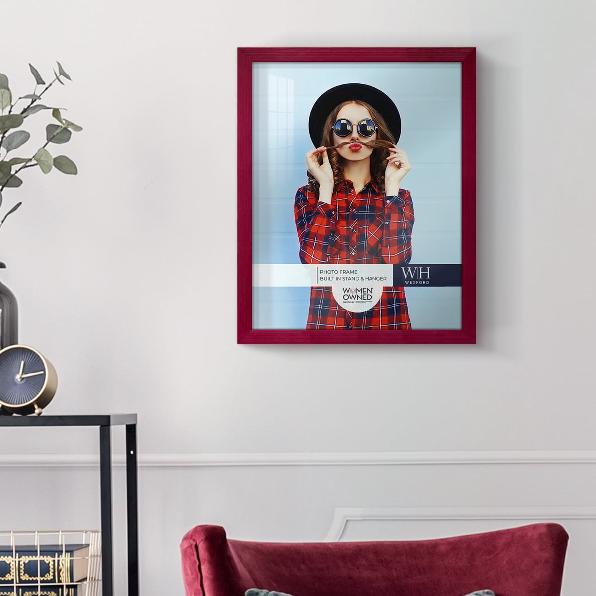 Grooved 11 in. x 14 in. Red Picture Frame (Set of 2)