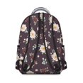 thumbnail image 3 of Pioneer Flower Floral Print Pattern Backpack for School, Cute School Bag with Adjustable Shoulder Straps and Padded Back, 15.3"x11"x7.1", 3 of 5
