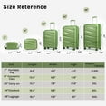 Melalenia Luggage Carry on Luggage PP Material Luggage with Spinner