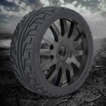 thumbnail image 1 of RC Roue, Jante de Pneu RC Pneu en Caoutchouc RC Roue de Voiture RC, Jante de Moyeu Pneus pour Voiture RC de Course 1/8, 1 of 8