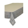 thumbnail image 3 of Hem Stitch Border Vintage Design Tablecloth Gray 60" by 84" Oblong / Rectangle, 3 of 3